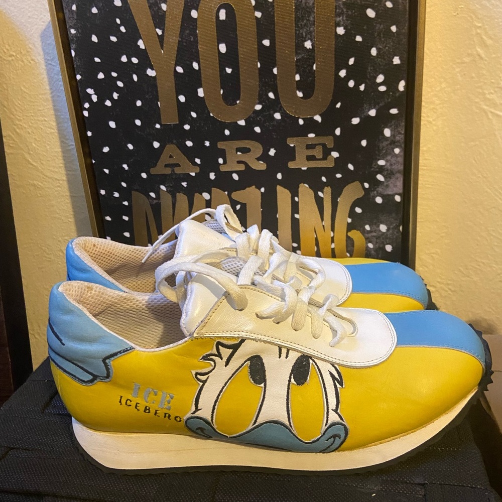ICEBERG Donald Duck men leather sneakers